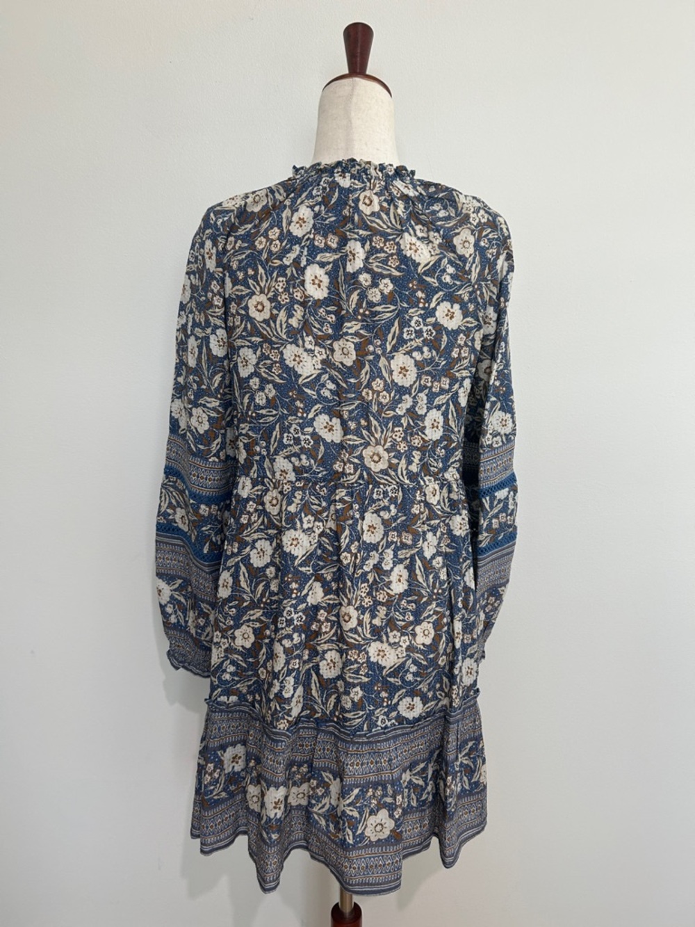 VERONICA BEARD Danica Steel Blue Floral Mini‎ Dress Size Small NWOT - Picture 6 of 8